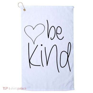 Be Kind Heart Love Blessed Grateful Golf Towel