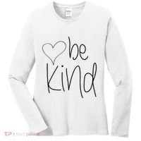 Be Kind Heart Love Blessed Grateful Women's Long Sleeve Shirt thumb 0