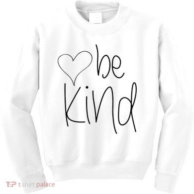 Be Kind Heart Love Blessed Grateful Kids Sweatshirt