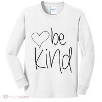 Be Kind Heart Love Blessed Grateful Kids Long Sleeve Shirt thumb 0