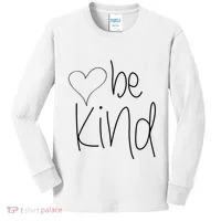 Be Kind Heart Love Blessed Grateful Kids Long Sleeve Shirt thumb 0
