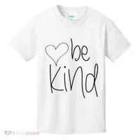 Be Kind Heart Love Blessed Grateful Kids T-Shirt thumb 0