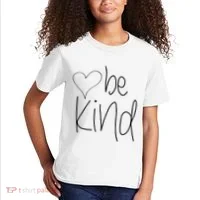 Be Kind Heart Love Blessed Grateful Kids T-Shirt thumb 2