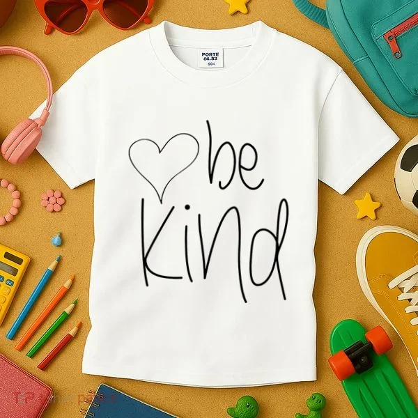 Be Kind Heart Love Blessed Grateful Kids T-Shirt