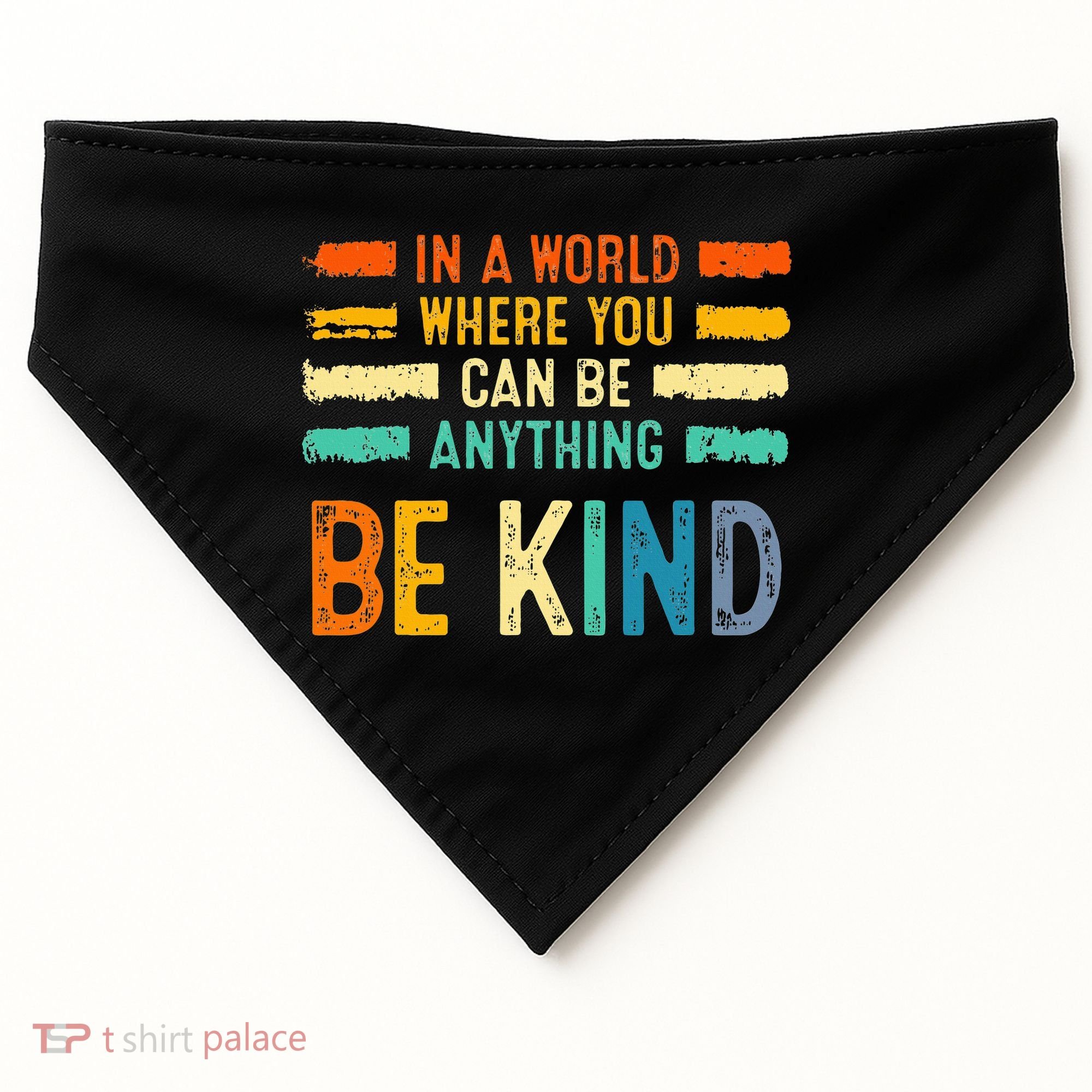 Be Kind Inspirational Vibes Kindness Positive USA-Made Doggie Bandana