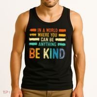 Be Kind Inspirational Vibes Kindness Positive Tank Top thumb 3