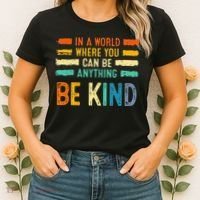 Be Kind Inspirational Vibes Kindness Positive Women's T-Shirt thumb 2