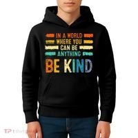 Be Kind Inspirational Vibes Kindness Positive Kids Hoodie thumb 4