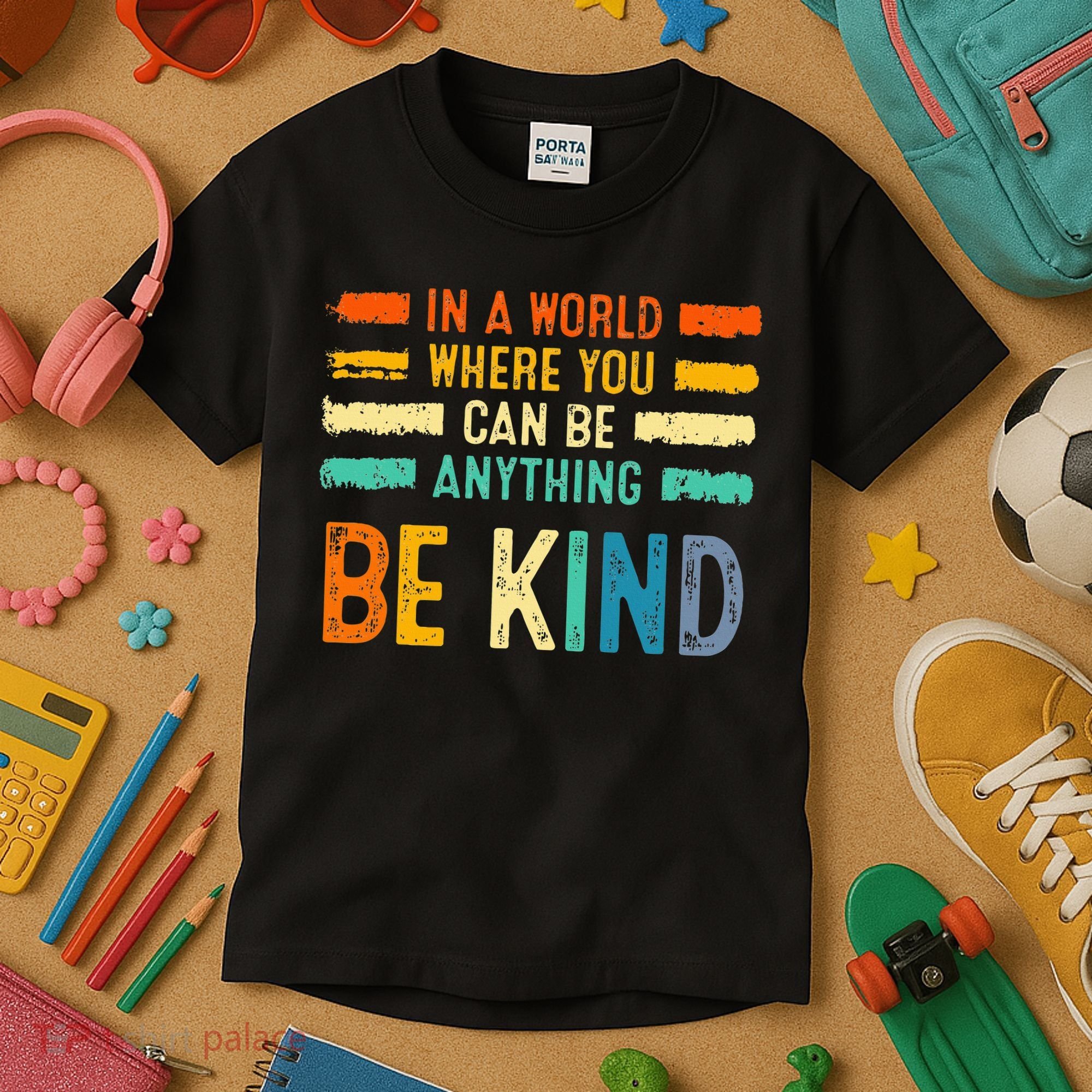 Be Kind Inspirational Vibes Kindness Positive Kids T-Shirt
