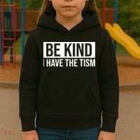 Be Kind I Have The Tism Kids Hoodie thumb 3