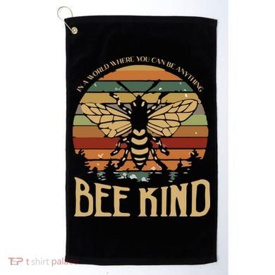 Bee Kind Kindness Inspirational Positive Golf Towel