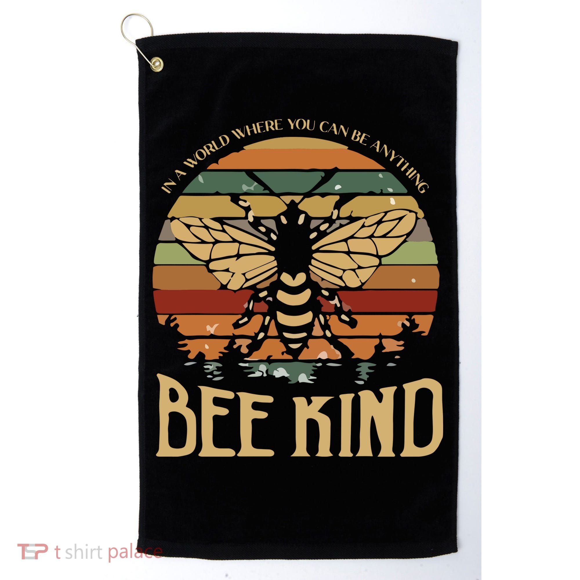 Bee Kind Kindness Inspirational Positive Golf Towel