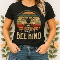Bee Kind Kindness Inspirational Positive Women's T-Shirt thumb 2