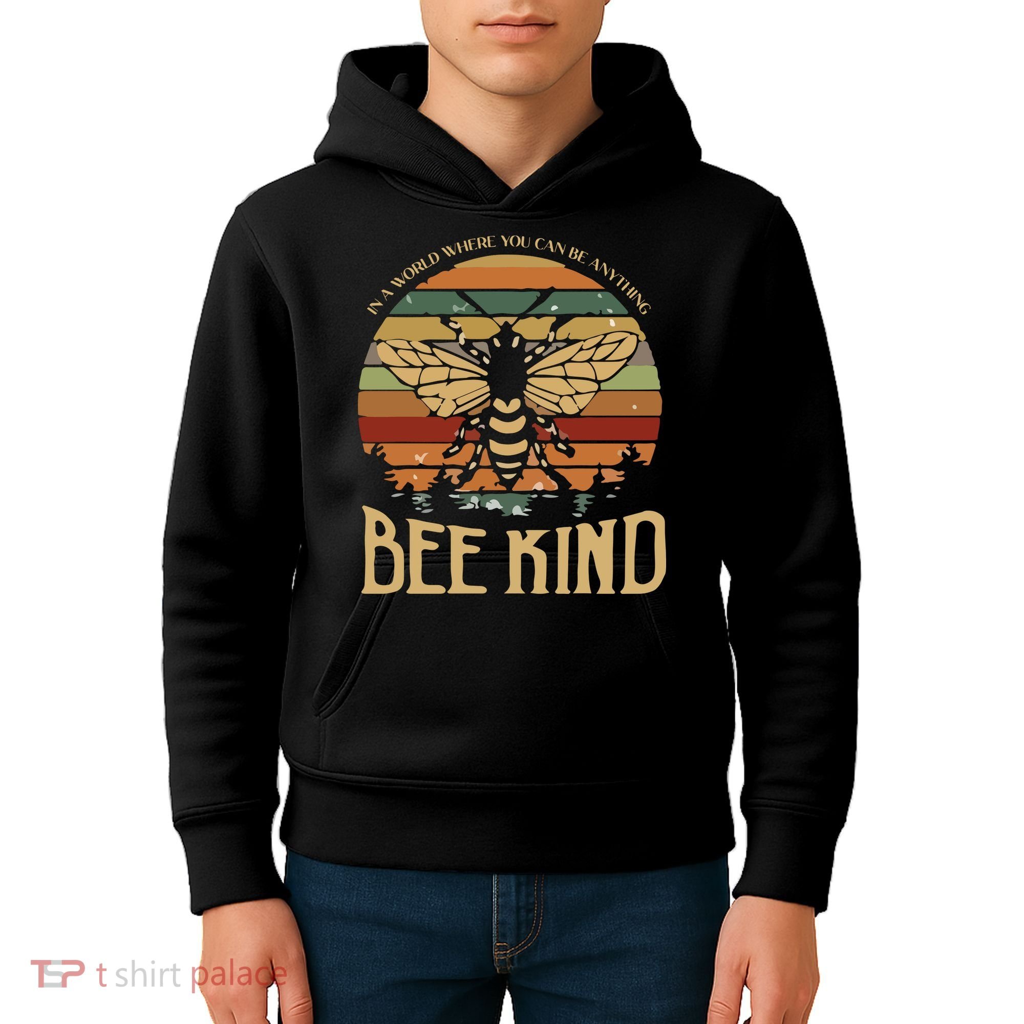 Bee Kind Kindness Inspirational Positive Kids Hoodie