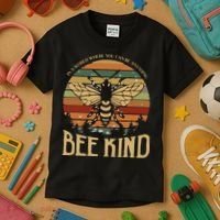 Bee Kind Kindness Inspirational Positive Kids T-Shirt thumb 3