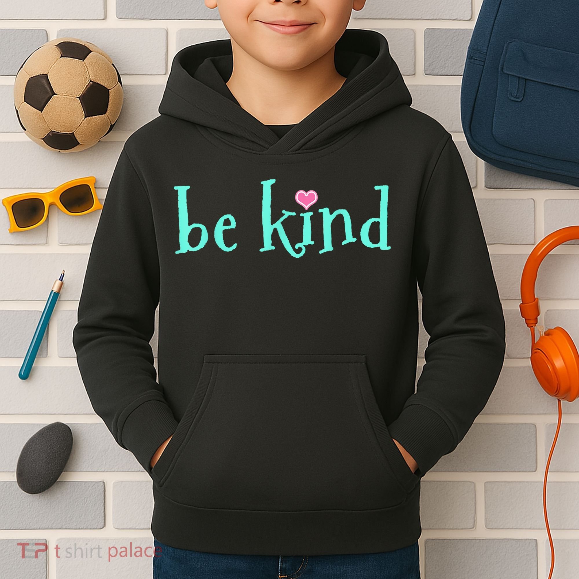 Be Kind Kindness Motivational Gift Kids Hoodie