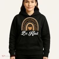 Be Kind, Kindness Matters Leopard Rainbow Cute Fall Autumn Hoodie thumb 5