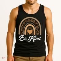 Be Kind, Kindness Matters Leopard Rainbow Cute Fall Autumn Tank Top thumb 3