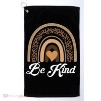 Be Kind, Kindness Matters Leopard Rainbow Cute Fall Autumn Golf Towel thumb 0