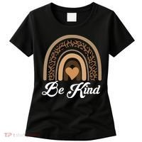 Be Kind, Kindness Matters Leopard Rainbow Cute Fall Autumn Women's T-Shirt thumb 0