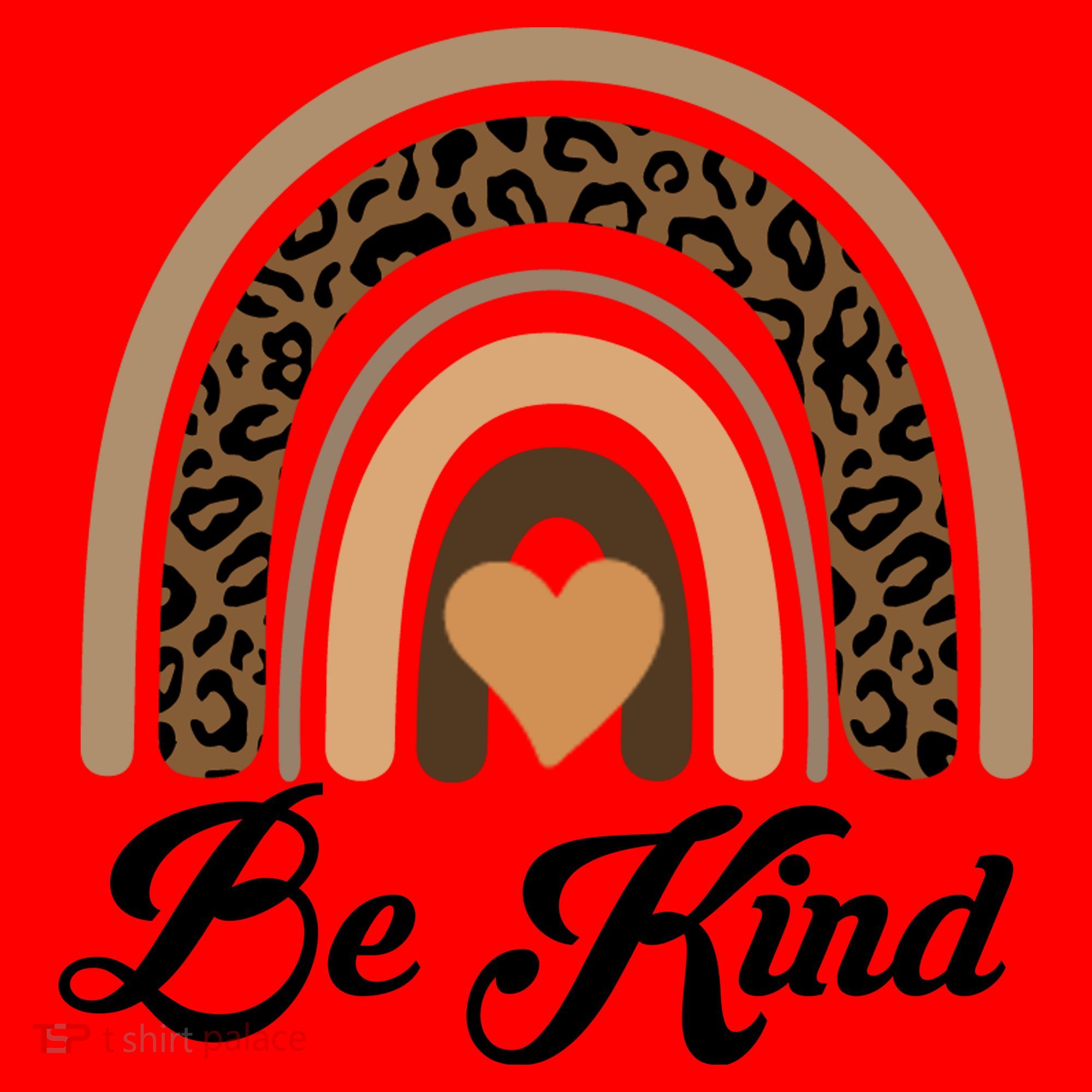 Be Kind, Kindness Matters Leopard Rainbow Cute Fall Autumn Santa Hat