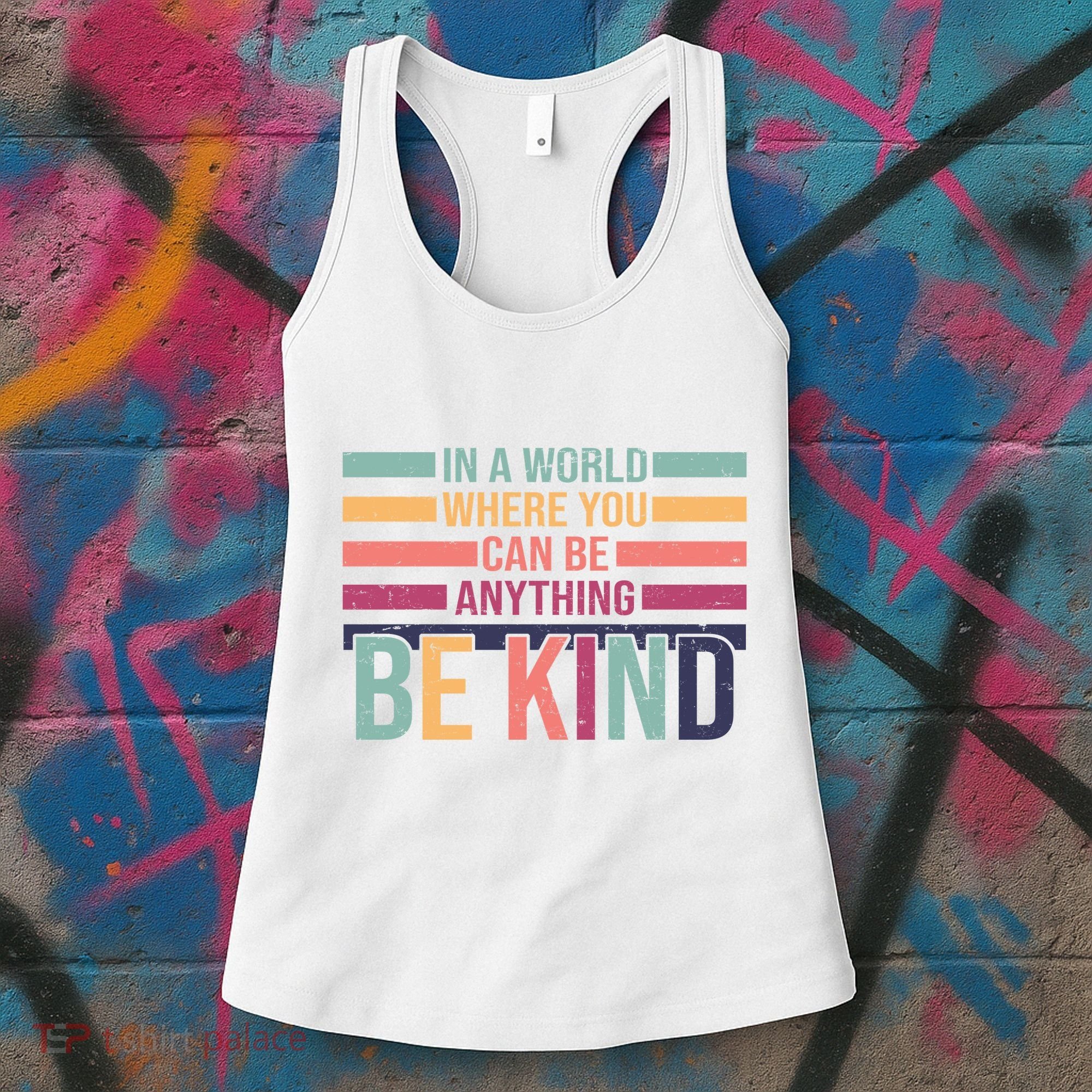 Be Kind Kindness Teacher Cute Inspirational Bless Women's Tank Top