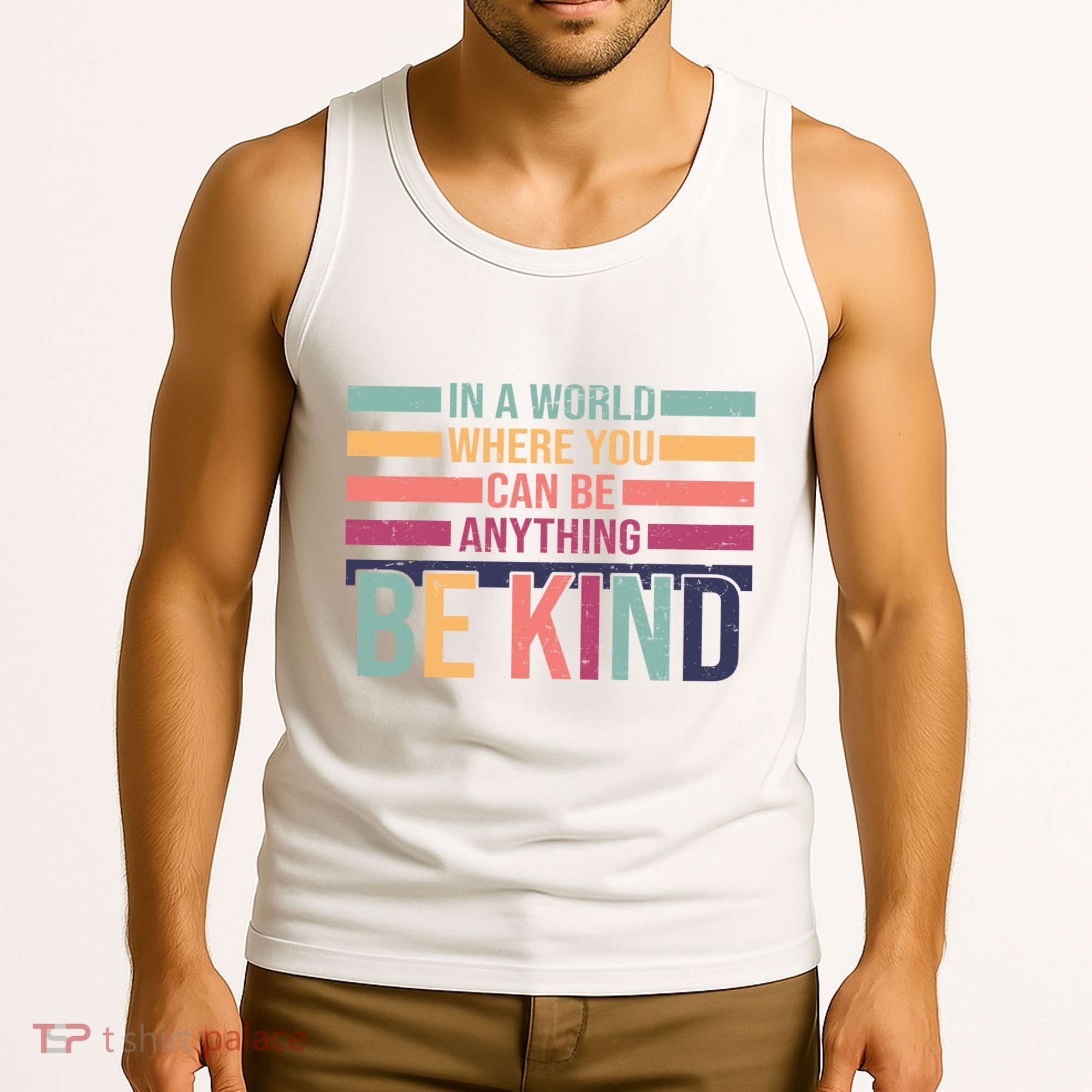 Be Kind Kindness Teacher Cute Inspirational Bless Tank Top