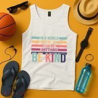 Be Kind Kindness Teacher Cute Inspirational Bless Tank Top thumb 4