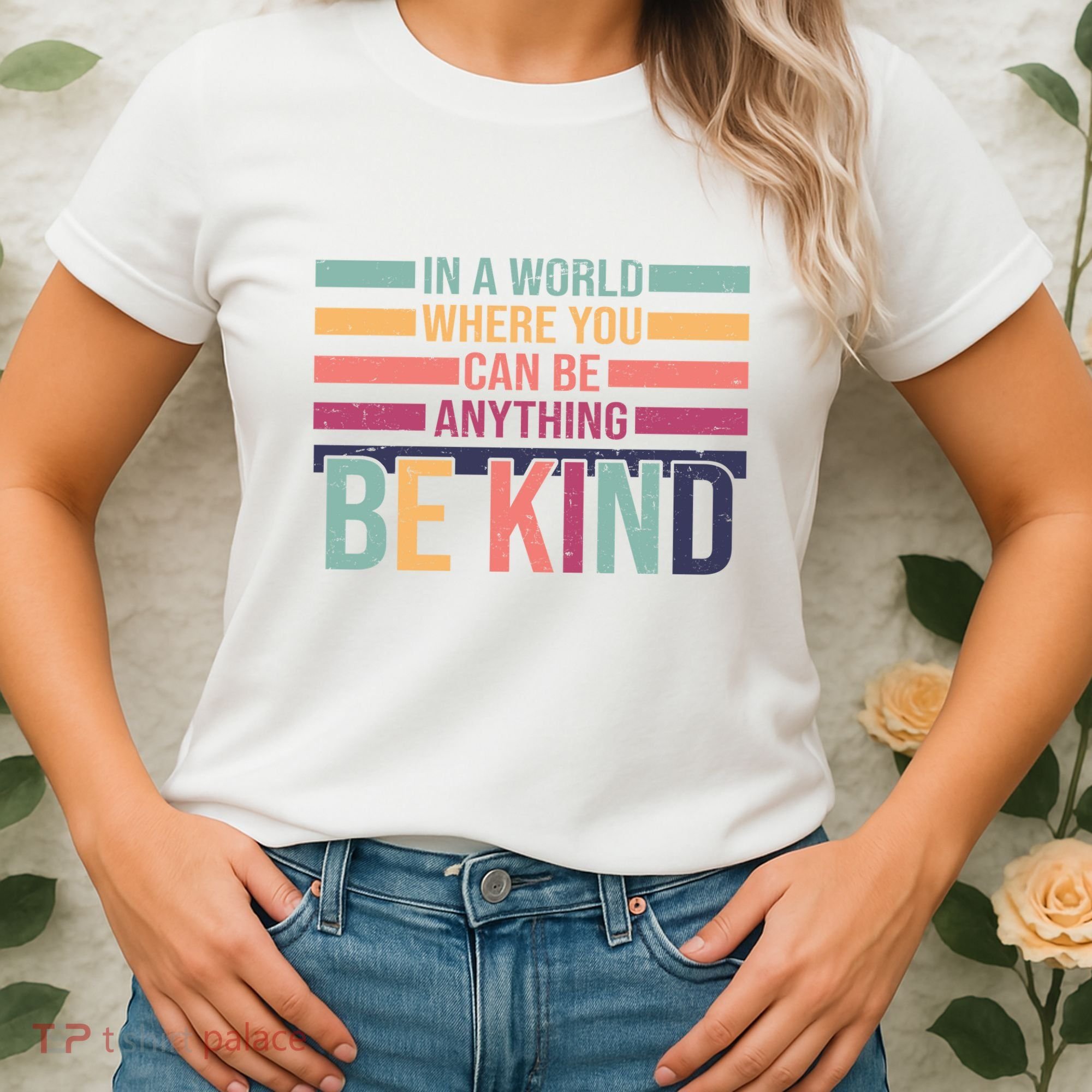 Be Kind Kindness Teacher Cute Inspirational Bless Women's T-Shirt