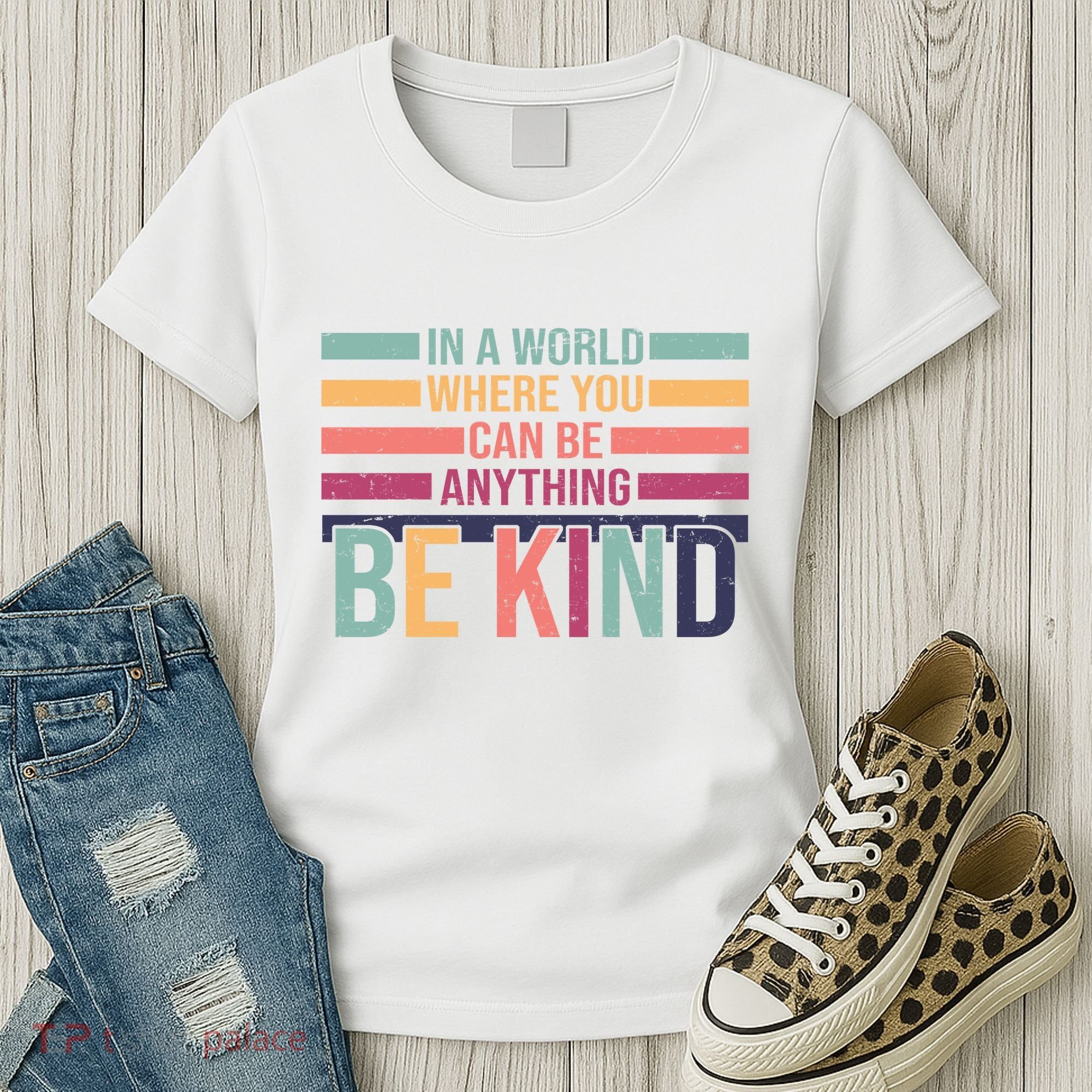 Be Kind Kindness Teacher Cute Inspirational Bless Women's T-Shirt