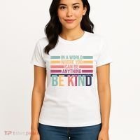 Be Kind Kindness Teacher Cute Inspirational Bless Women's T-Shirt thumb 4
