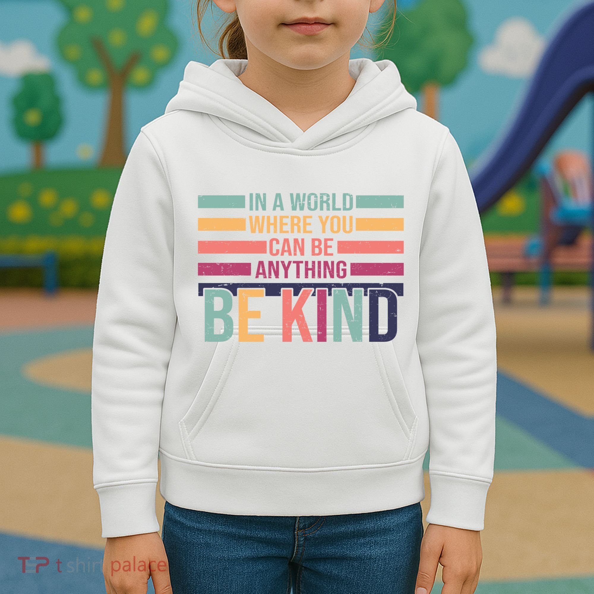 Be Kind Kindness Teacher Cute Inspirational Bless Kids Hoodie
