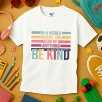Be Kind Kindness Teacher Cute Inspirational Bless Kids T-Shirt thumb 3