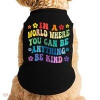 Be Kind Love Kindness Autism Mental Health Awareness Doggie Tank thumb 0