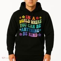 Be Kind Love Kindness Autism Mental Health Awareness Hoodie thumb 2