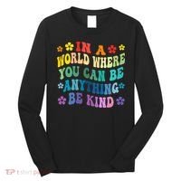 Be Kind Love Kindness Autism Mental Health Awareness Long Sleeve Shirt thumb 0