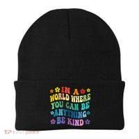 Be Kind Love Kindness Autism Mental Health Awareness Beanie thumb 0