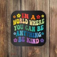 Be Kind Love Kindness Autism Mental Health Awareness Coaster thumb 0