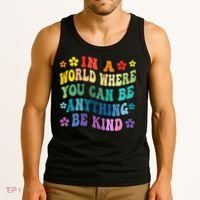 Be Kind Love Kindness Autism Mental Health Awareness Tank Top thumb 3