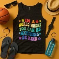 Be Kind Love Kindness Autism Mental Health Awareness Tank Top thumb 4