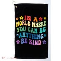Be Kind Love Kindness Autism Mental Health Awareness Golf Towel thumb 0