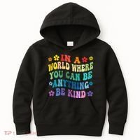 Be Kind Love Kindness Autism Mental Health Awareness Kids Hoodie thumb 0