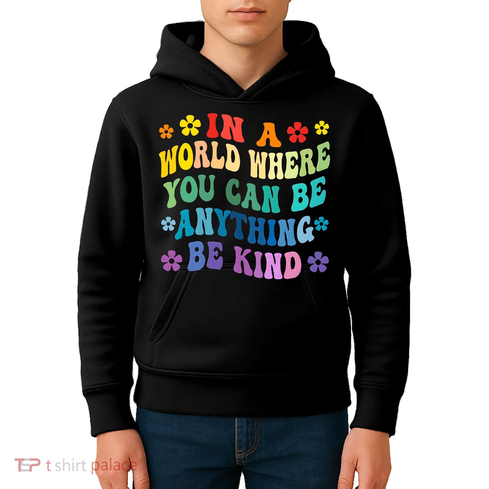 Be Kind Love Kindness Autism Mental Health Awareness Kids Hoodie
