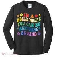 Be Kind Love Kindness Autism Mental Health Awareness Kids Long Sleeve Shirt thumb 0
