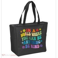 Be Kind Love Kindness Autism Mental Health Awareness Tote Bag thumb 2