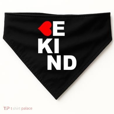 Be Kind Love Heart, Kindness Matters USA-Made Doggie Bandana
