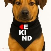 Be Kind Love Heart, Kindness Matters USA-Made Doggie Bandana thumb 1