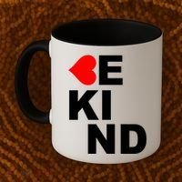 Be Kind Love Heart, Kindness Matters Coffee Mug thumb 2