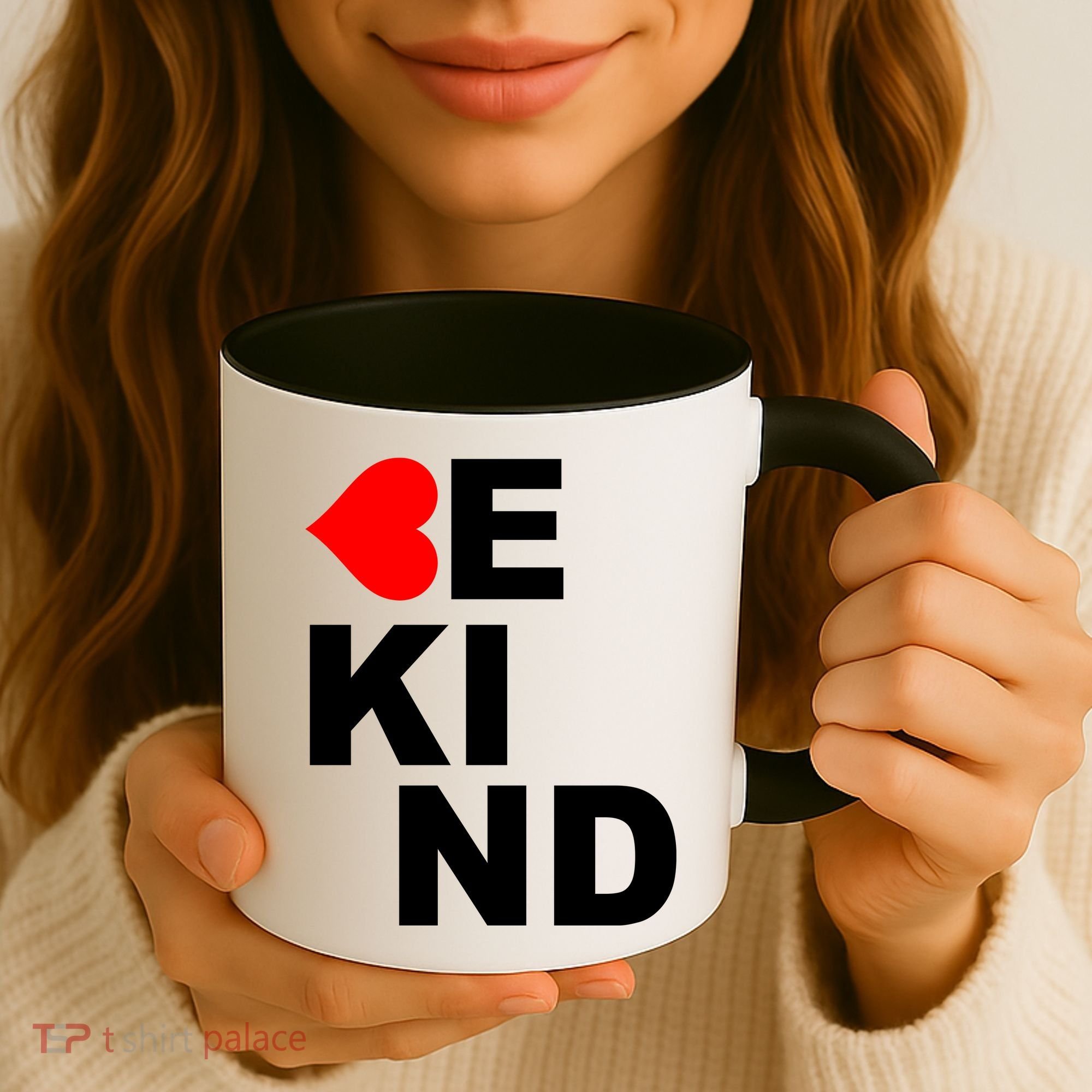Be Kind Love Heart, Kindness Matters Coffee Mug