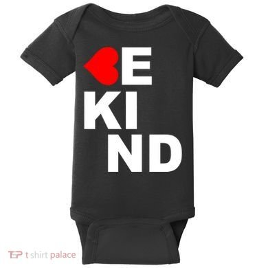 Be Kind Love Heart, Kindness Matters Baby Bodysuit